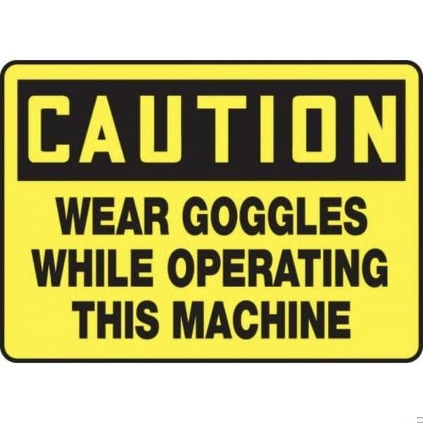 Accuform OSHA CAUTION SAFETY SIGN DOUBLE MPPE446VA MPPE446VA - main